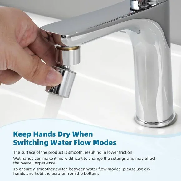 NSF/ANSI/CAN 61 Certified Faucet Aerator, CUPC Certification 360° Twist Kitchen - Picture 6 of 8